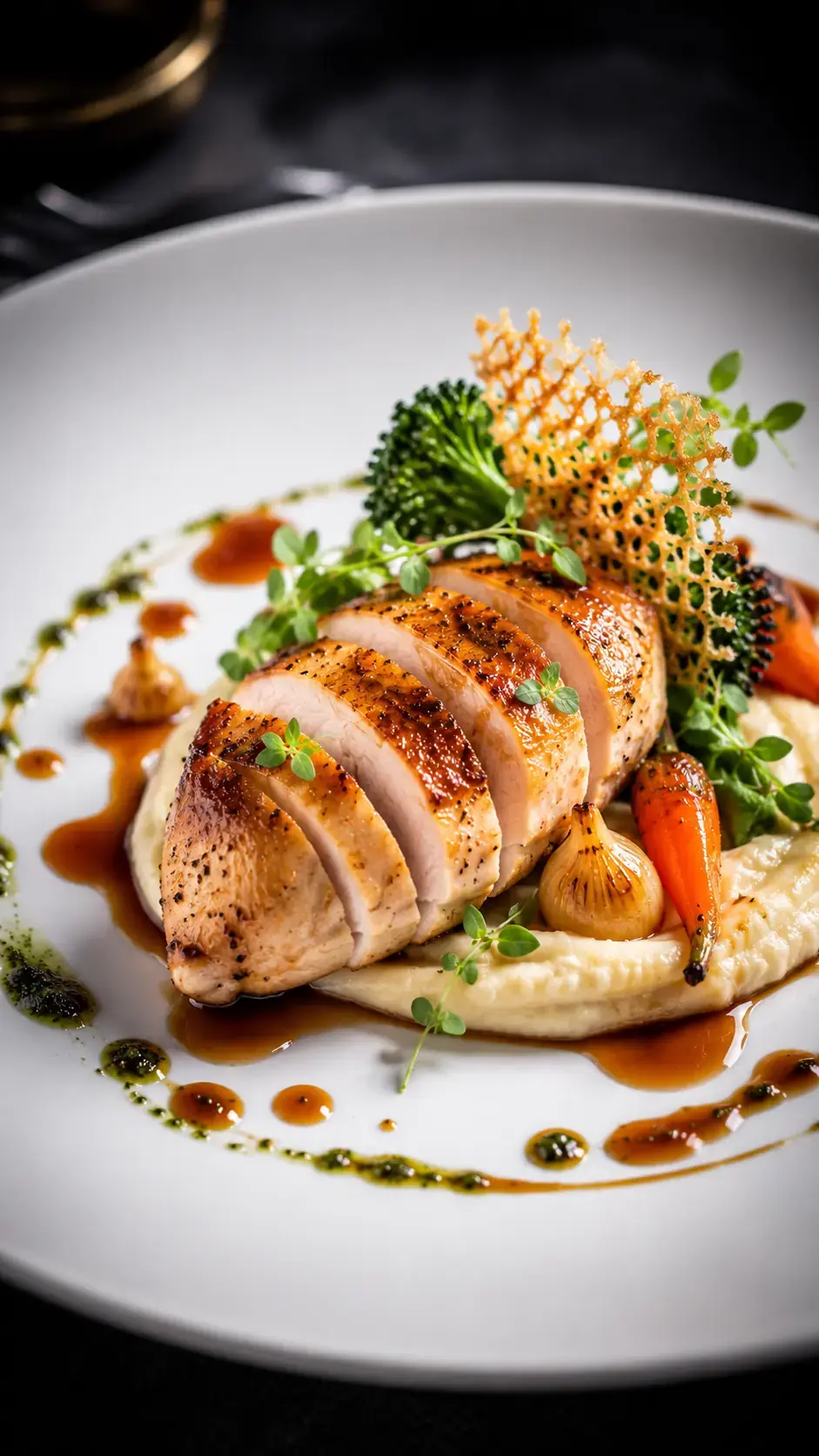 Chicken: Juicy and composed